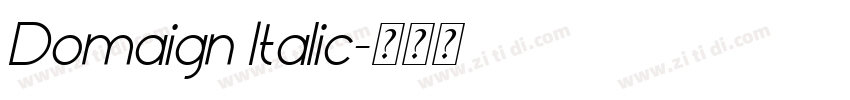 Domaign Italic字体转换